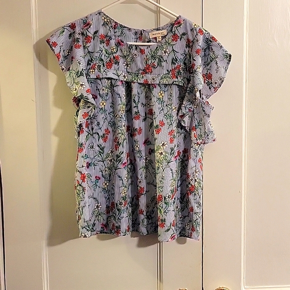 Monteau floral top size xl - Picture 1 of 9